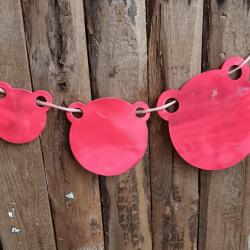 LOT DE GONG ACIER 6mm DE TIR LOISIR testé 22lr, 38S&W et 9mm DIAMETRE 100+150+200 (3 GONG)