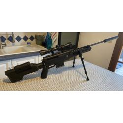 Carabine 4,5 Black Ops avec lunette et bipied