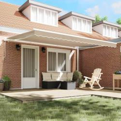 Tissu de Remplacement de Auvent pour cadre 4.5x3 m Beige