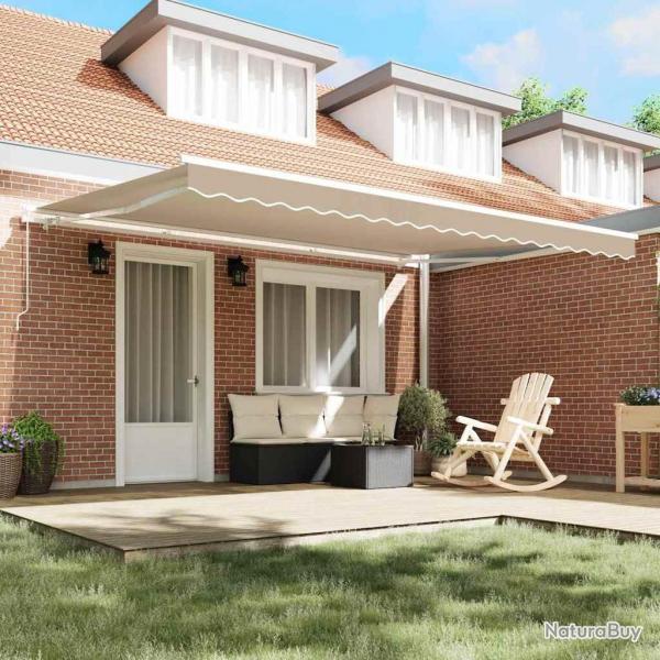 Tissu de Remplacement de Auvent pour cadre 4.5x3 m Beige