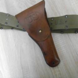 WWll etui holster pour colt 45 avec ceinturon