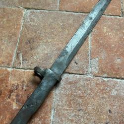 Baïonnette allemande ersatz dos de poignée percé - WW1