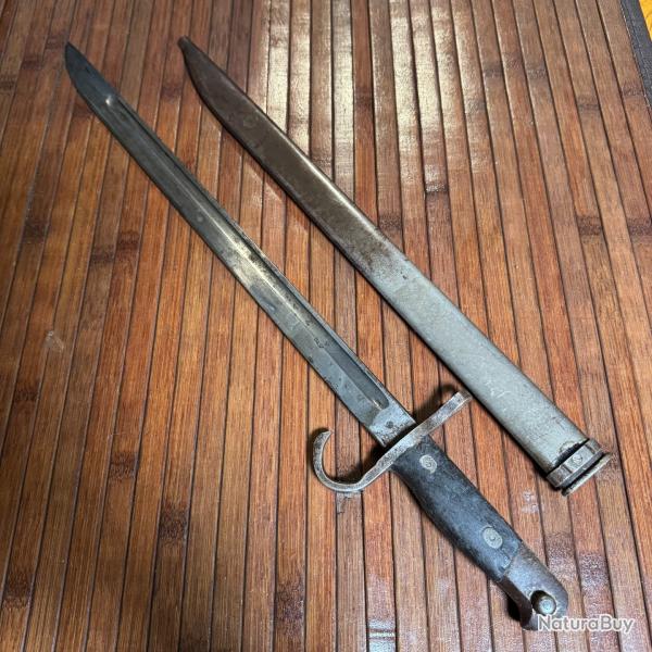 BAONNETTE ARISAKA MOD 30 PRCOCE KANASHIRO SAKUGANKI DE L'ARME IMPRIAL JAPONAISE AVEC FOURREAU