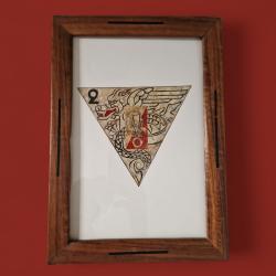 Cadre Rare Insigne Artisanat Indochine - Dragon L&eacute;gion &Eacute;trang&egrave;re 2e BEP / 2e REP