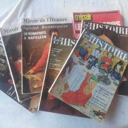Lot de sept revues Miroir de l'histoire