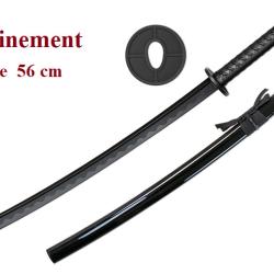 Katana Noir d'entrainement lame de 56 cm