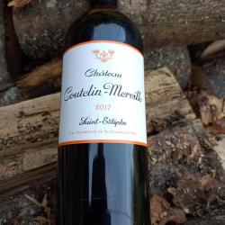 Superbe bouteille de vin St. Estèphe Cru Bourgeois Château Coutelin-Merville 2017