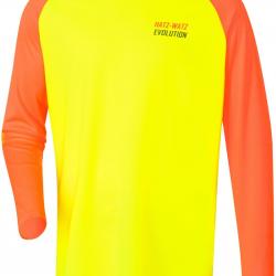 T-shirt à manches longues Hatz-Watz Evolution (Couleur: HiVis Orange/HiVis jaune, Taille: M)