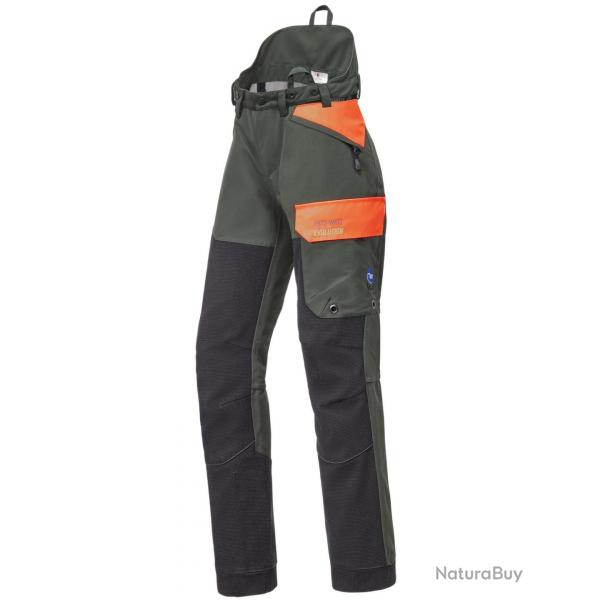Pantalon de protection pour femme Waterproof Hatz-Watz (Couleur: Vert/orange fluo, Taille: 40)