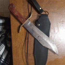 Poignard Wild West Bowie COLD STEEL Lame en Acier Etui en Cuir