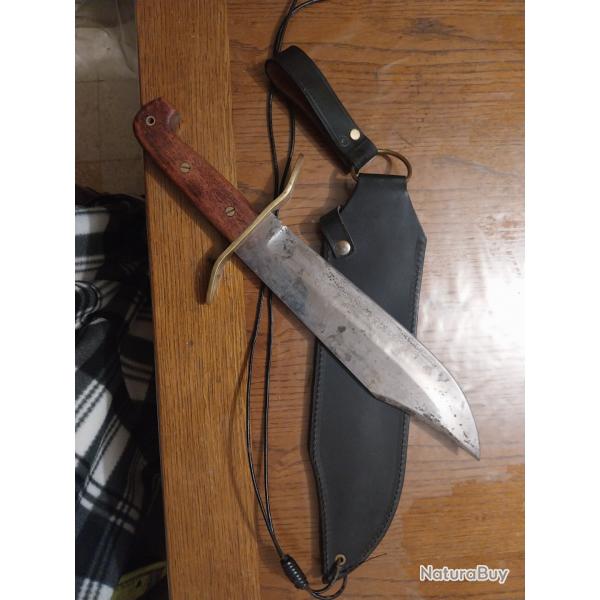 Poignard Wild West Bowie COLD STEEL Lame en Acier Etui en Cuir