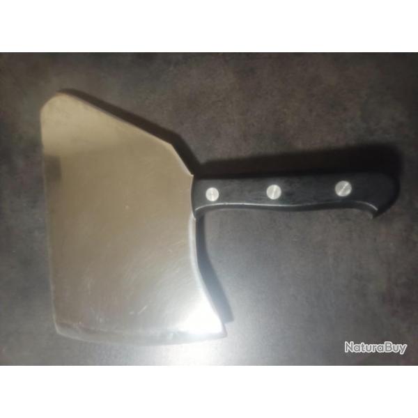 Couperet " parisien "  1 kilos 650  Bargoin l' enclume lame forge manche 3 rivets