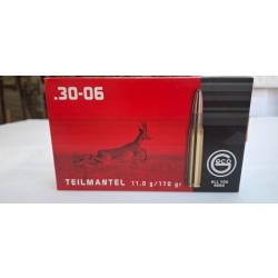 Cartouches balles 30-06 GECO softpoint  11 g. / 170 gr