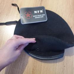 Béret allemand noir NEUF T56