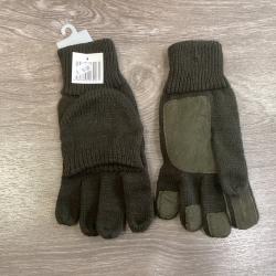 Gant/ moufle laine vert