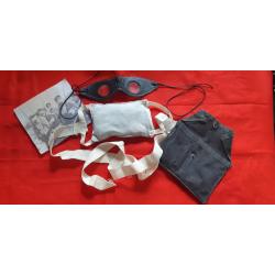 COMPRESSE Mle C1 1915 avec lunettes Cuir et sachet de transport imperméabilisé