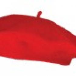 Beret basque LOVERGREEN 100% laine rouge