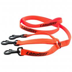 Laisse tripleur HUNTER FIRST pour chien orange 150cm