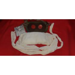 Tampon Mle P (1-2ou3) 1915 Lunettes Protection Loup cuir cousu sur Tissu imperméabilisé, Sachet S2