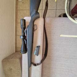 Carabine à  verrou remington 783 synthétique noire calibre 270 WIN+avec lunette Hawke 30x12x56