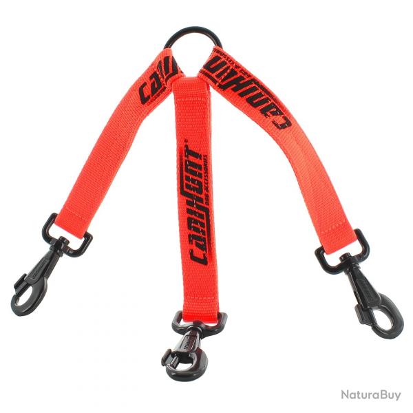 Accouples pour chien triple HUNTER orange 25cm