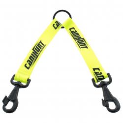 Accouples pour chien double HUNTER jaune 25cm