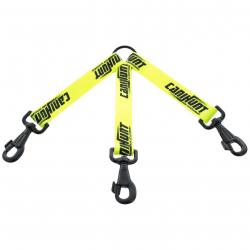 Accouples pour chien triple HUNTER jaune 25cm