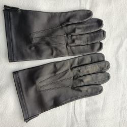 belle paire de gants militaires neufs en cuir noir taille 8,5