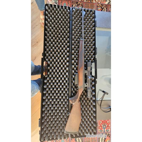 Carabine de chasse sauer 202  classic calibre 3.75HH lunette zeiss monte sur pivots EAW