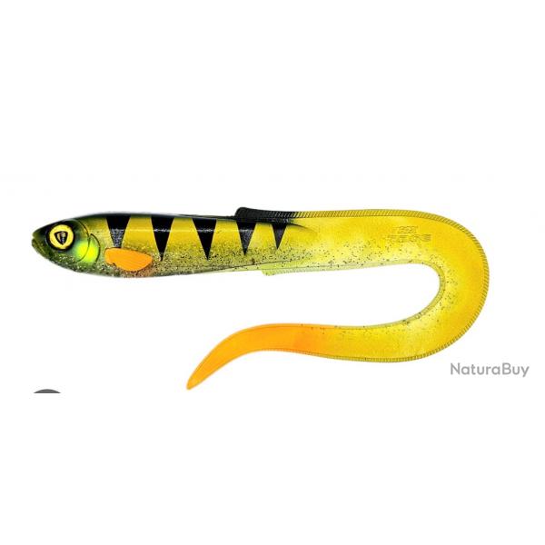 Leurre souple fox rage Slick eel 28cm Green Zbra Ghost