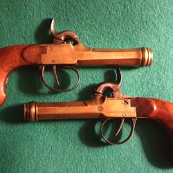 Paire de pistolets marine