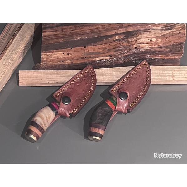 ! DESTOCKAGE ! 2 couteaux damas noel