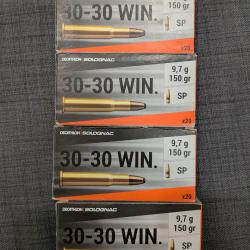 Lot de 80 cartouches 30-30 solognac 150 gr