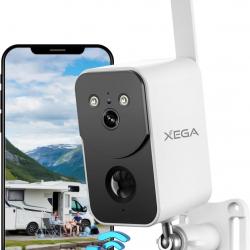 Caméra de Surveillance 4G LTE avec Carte SIM 10000mAh Batterie - Portable sans Fil Extérieur Intérie