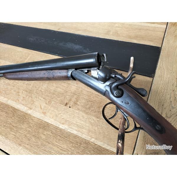Fusil Juxtapos  chien 12/65  Artisan Ligeois