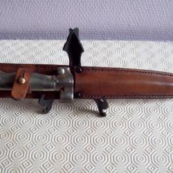 militaria ww1 francais poignard de tranchée 14/18 ersatz fait  baionnette1886 cassé poilu