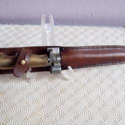 militaria ww1 francais poignard de tranchée 14/18 ersatz fait avec  baionnette1886/15 cassé poilu