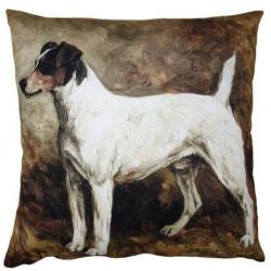 Coussin Chien de chasse blanc LOVERGREEN