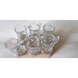 6 verres  &agrave; digestif grand mod&egrave;le avec anse