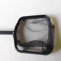 Épuisette noire en plastique 8 cm pour aquarium