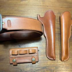 Ensemble holster ceinturon porte cartouche