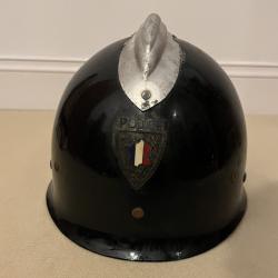 Casque Police Française années 70 . French Police Helmet.
