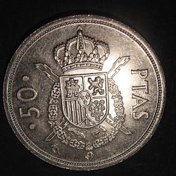 Espagne, piece de 50 pesetas 1983 ttb+