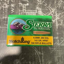 Sierra ogives Cal. 6,5 mm (.264) HPBT 142 / 9.2