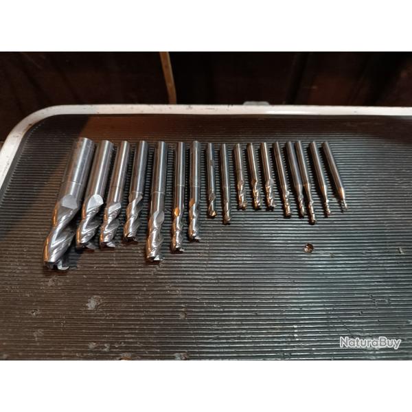 Fraises carbure professionnelle fraisa France kennametal lot de 17