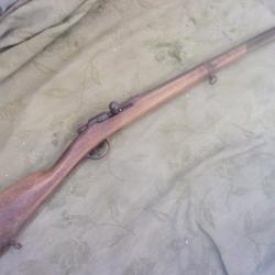 fusil sur base Gras mod&egrave;le 1874 calibre inconnu