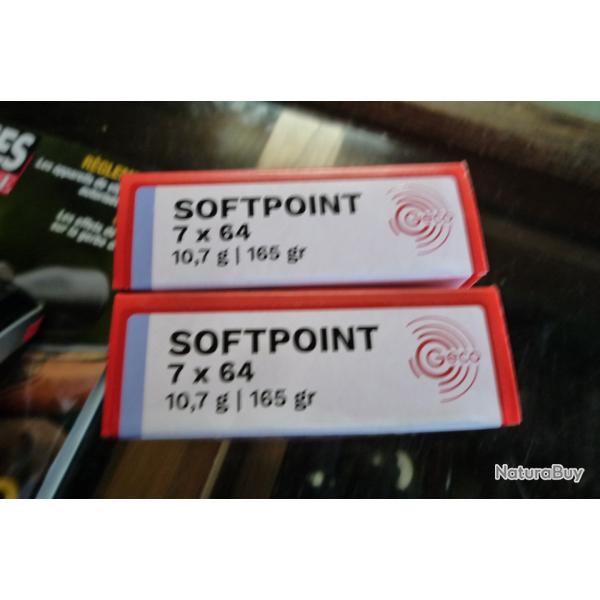 Balles GECO 7x64 par 40 cartouches