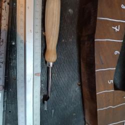 Outil a quadrillage des crosses outil a quadriller les crosse de fusil carabine 2 lignes  1