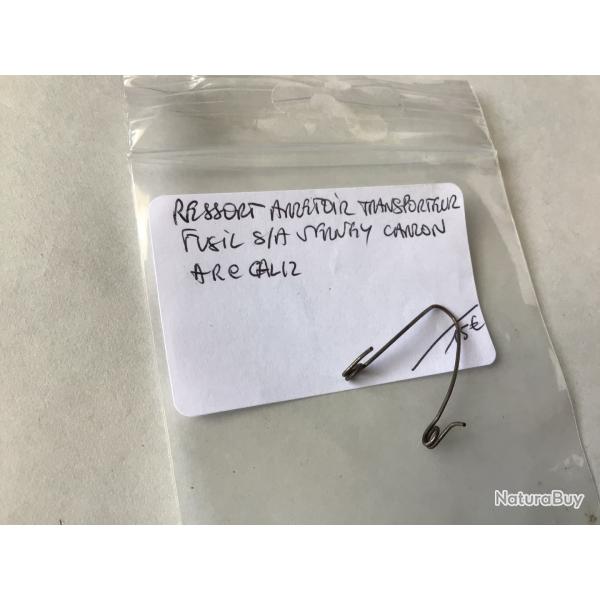 VENDU PAR LE-CUIRASSIER N5 RESSORT D'ARRETOIR TRANSPORTEUR FUSIL S/A VERNEY CARRON ARC CAL 12