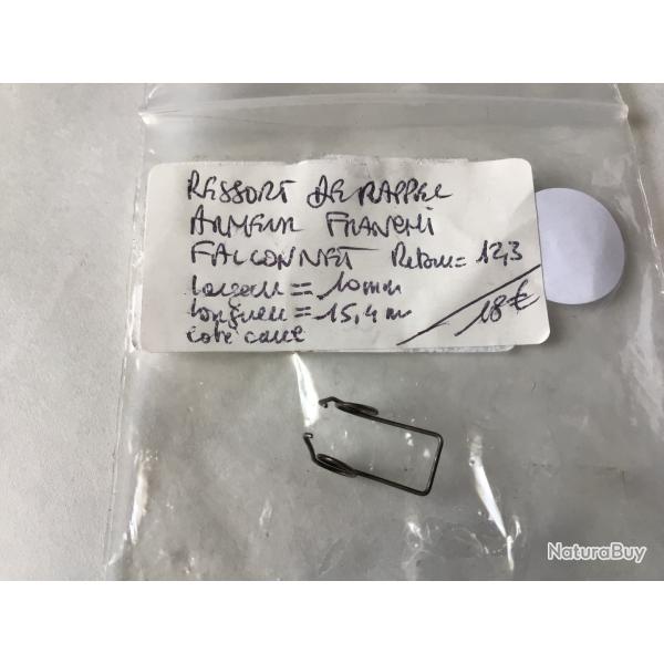 VENDU PAR LE-CUIRASSIER RESSORT DE RAPPEL ARMEUR FUSIL FRANCHI FALCONNET  CAL 12